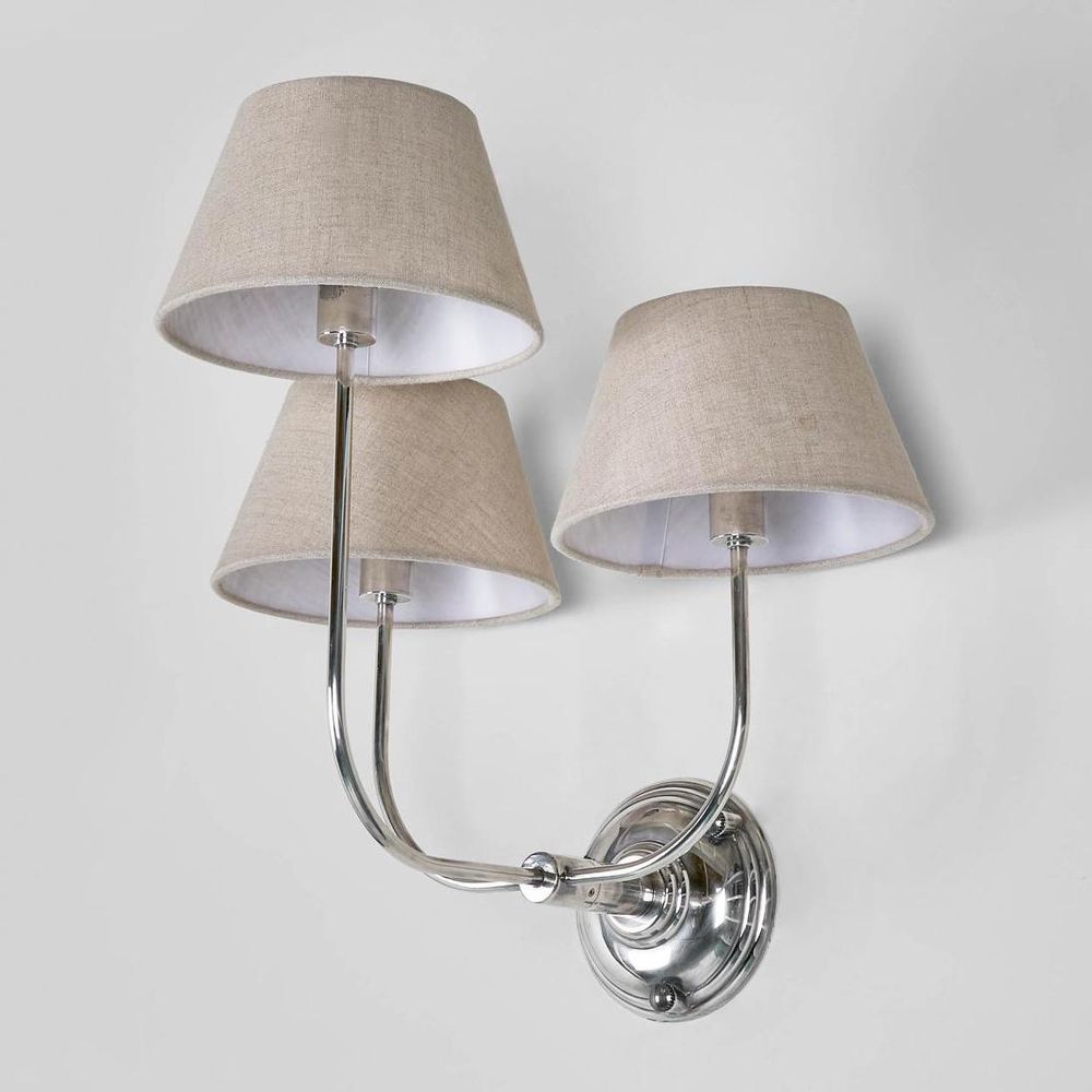 Trilogy 3 Light Wall Light Base Antique Silver
