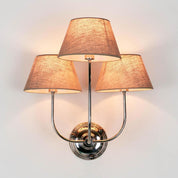 Trilogy 3 Light Wall Light Base Antique Silver