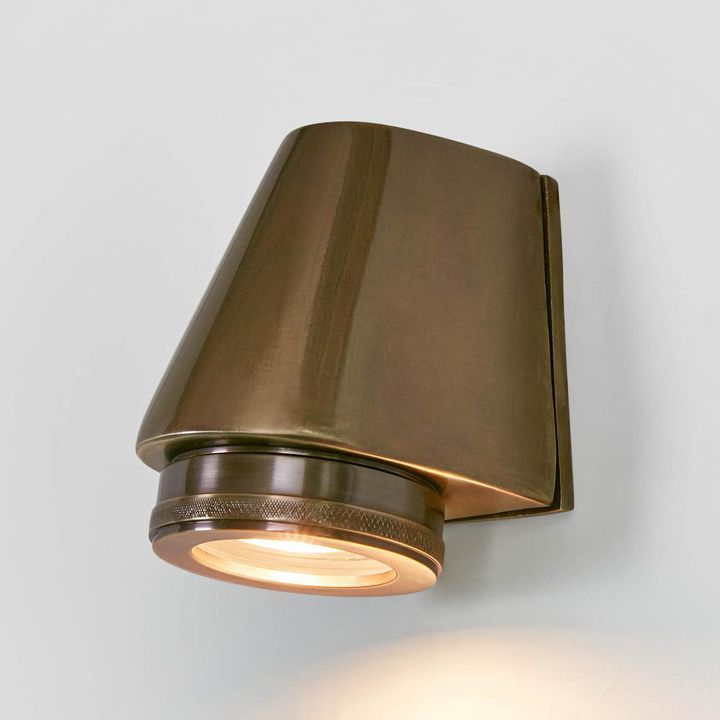 Seaman Outdoor Wall Lamp Antique Brass
