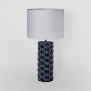 Fan Shell Table Lamp Blue