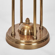 Victor Table Lamp with Textured Glass Antique Brass