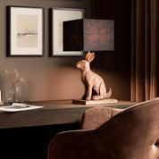 Garfunkel Table Lamp Dark Natural Base Only