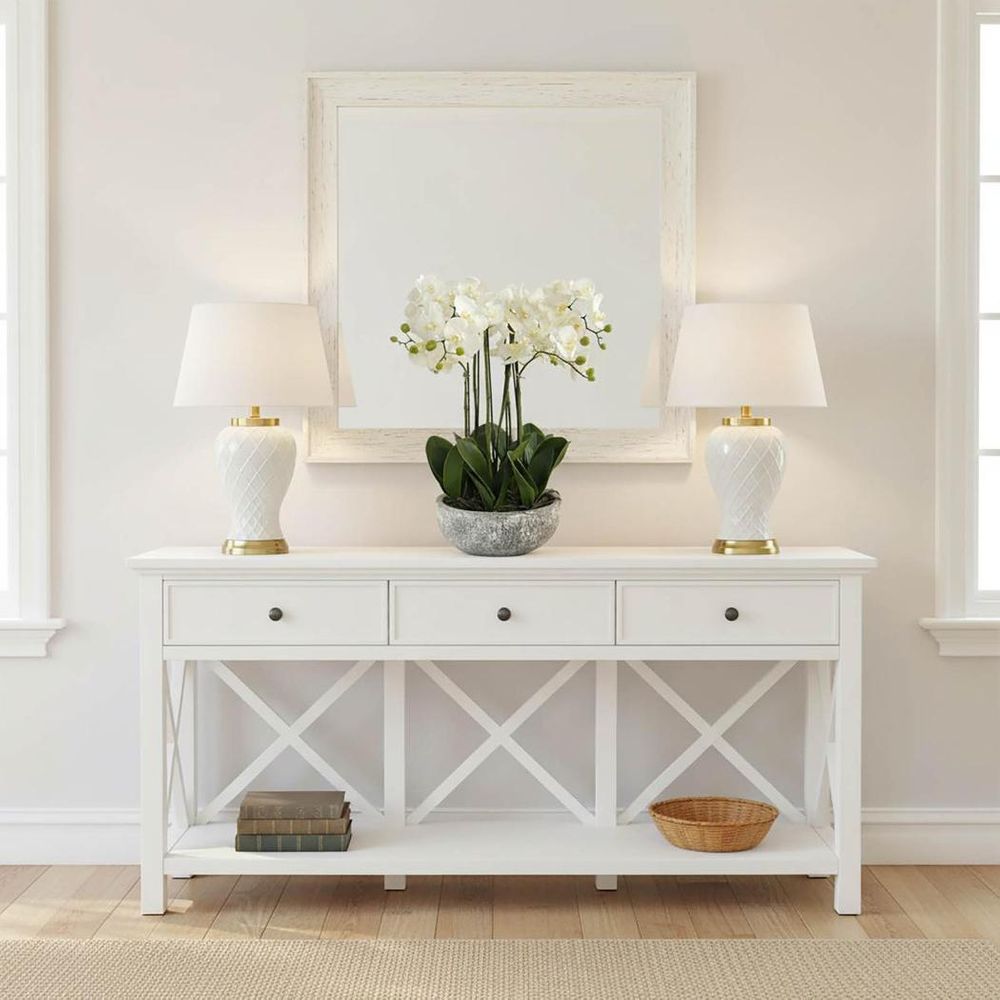Berkley Table Lamp with Shade Cream