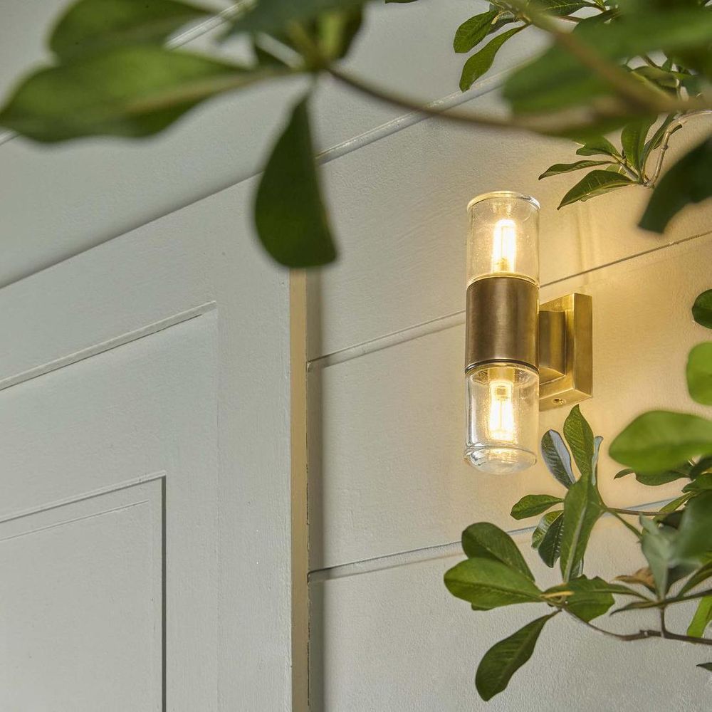 Plover Up & Down Wall Light Antique Brass