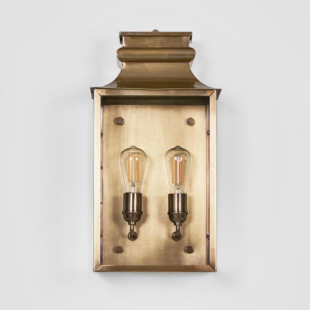 Westpoint Outdoor Wall Lantern Antique Brass