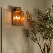 Westpoint Outdoor Wall Lantern Antique Brass