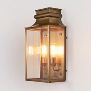 Westpoint Outdoor Wall Lantern Antique Brass