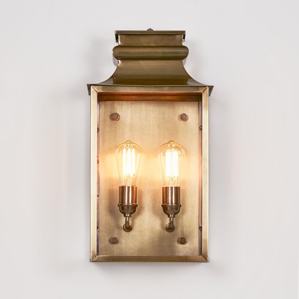 Westpoint Outdoor Wall Lantern Antique Brass