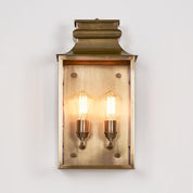 Westpoint Outdoor Wall Lantern Antique Brass