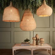 Coco Rattan Pendant Natural