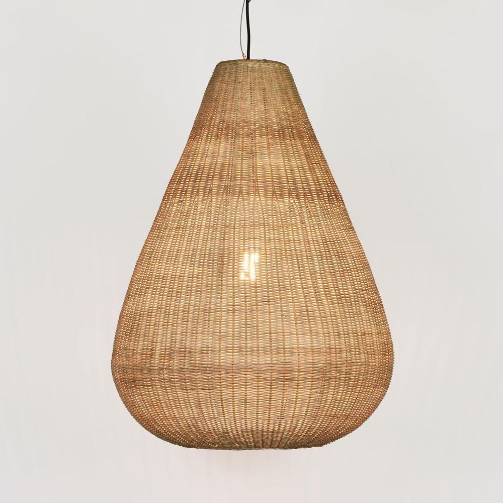 Coco Rattan Pendant Natural