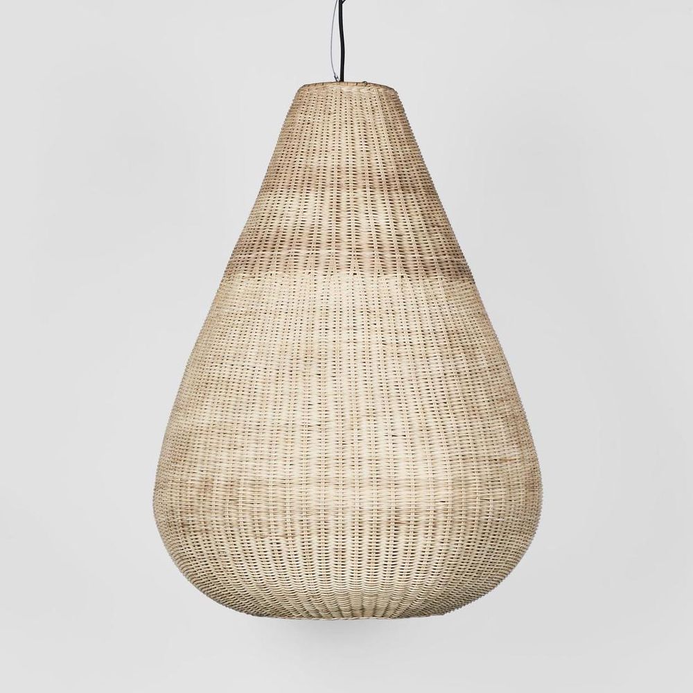 Coco Rattan Pendant Natural