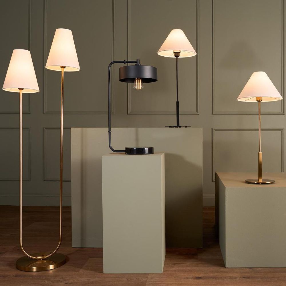 Alpine Table Lamp Antique Brass