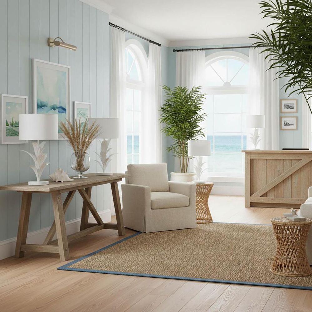 Palm Table Lamp White
