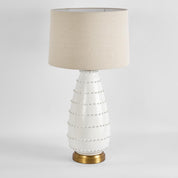 Grace Table Lamp White Base With Linen Shade