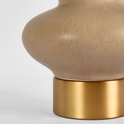 Linden Table Lamp Sandstone Base With Linen Shade