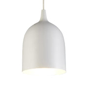Lumi-R 1 Light Pendant White Label Silver