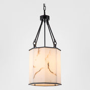 Stone Flower Pendant Light White