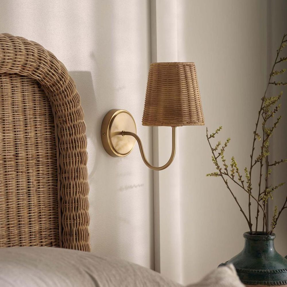 Athens Wall Light Antique Brass