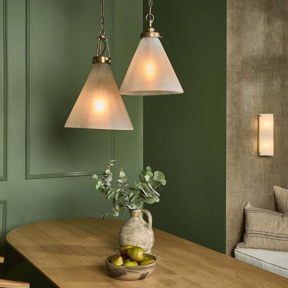 Tubular Wall Light Antique Brass