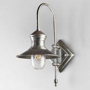 St James Outdoor Wall Lamp Antique Silver