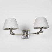 Worcester 2 Light Sconce Base Antique Silver
