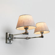 Worcester 2 Light Sconce Base Antique Silver