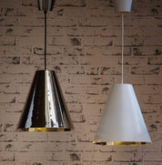 Conrad 1 Light Pendant White Silver