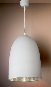 Washington 1 Light Pendant White Silver