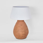 Narbon Table Lamp with Shade Brown
