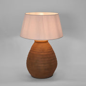 Narbon Table Lamp with Shade Brown