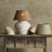 Toulon Table Lamp with Shade White