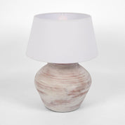 Toulon Table Lamp with Shade White