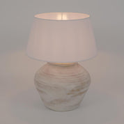 Toulon Table Lamp with Shade White