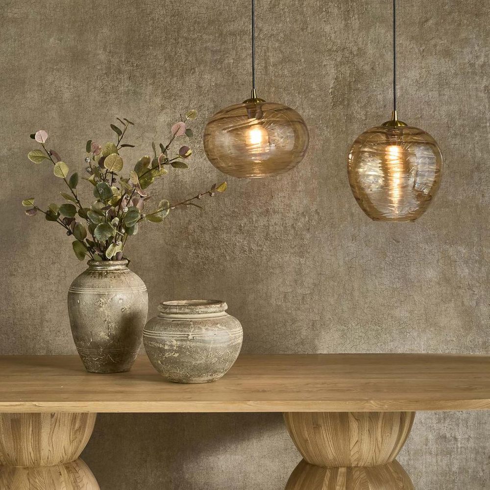 Hinza Pendant Light Amber