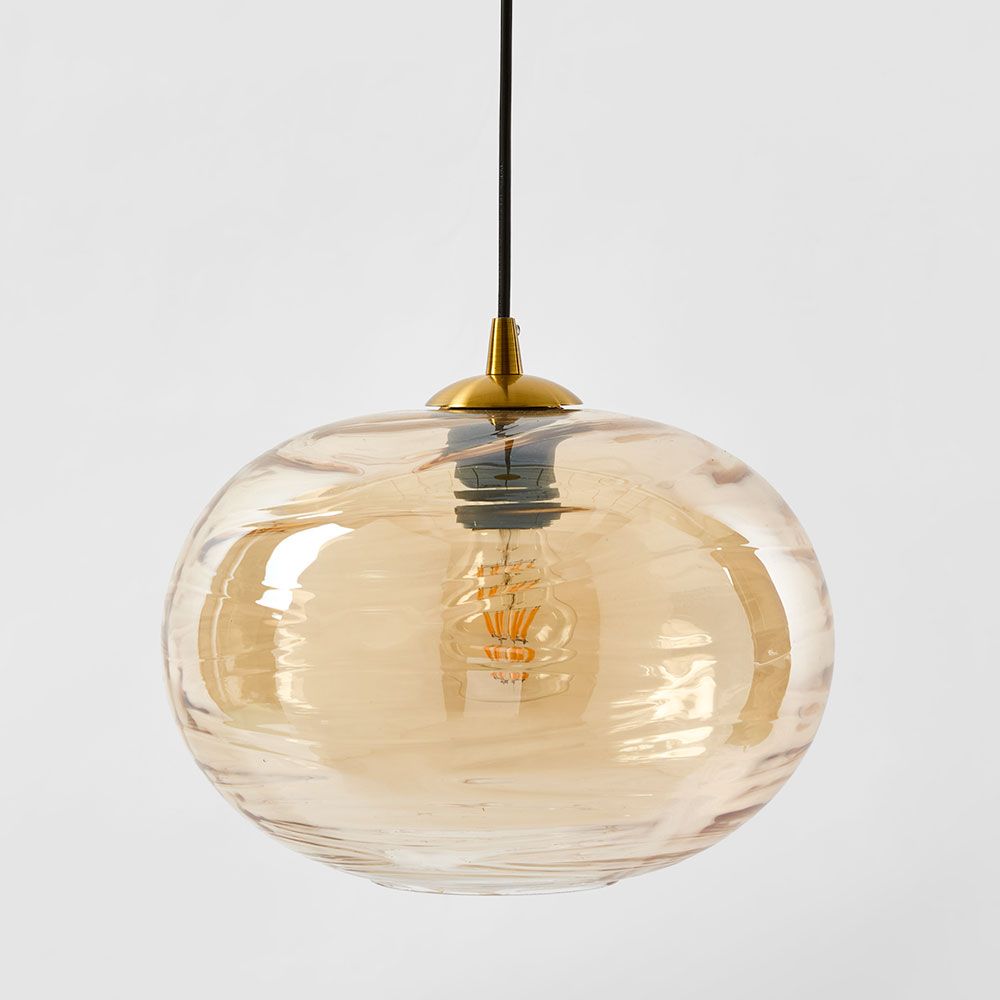 Hinza Pendant Light Amber