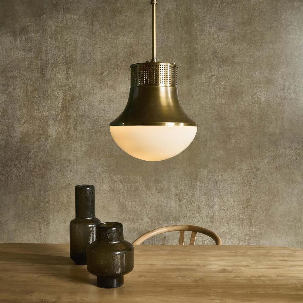 Halo Pendant Light Antique Brass