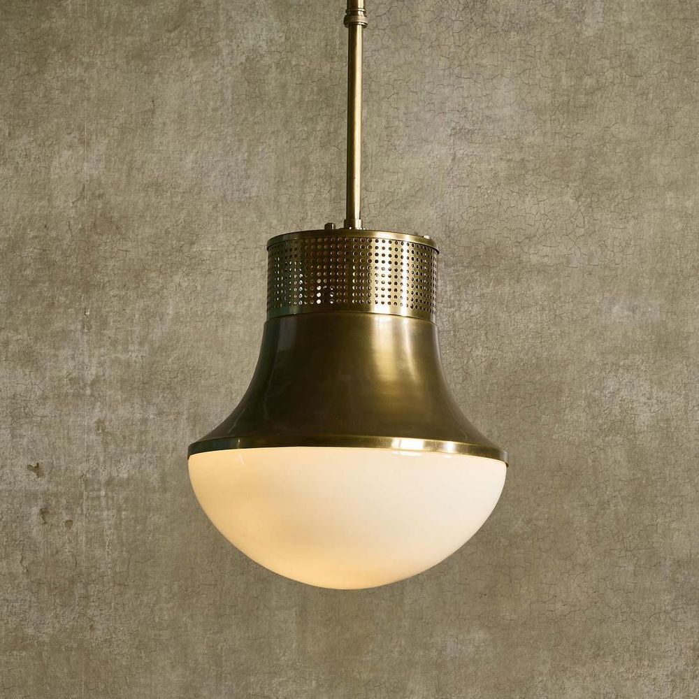 Halo Pendant Light Antique Brass