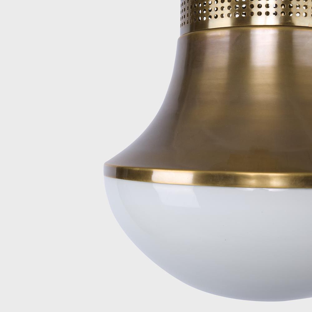 Halo Pendant Light Antique Brass