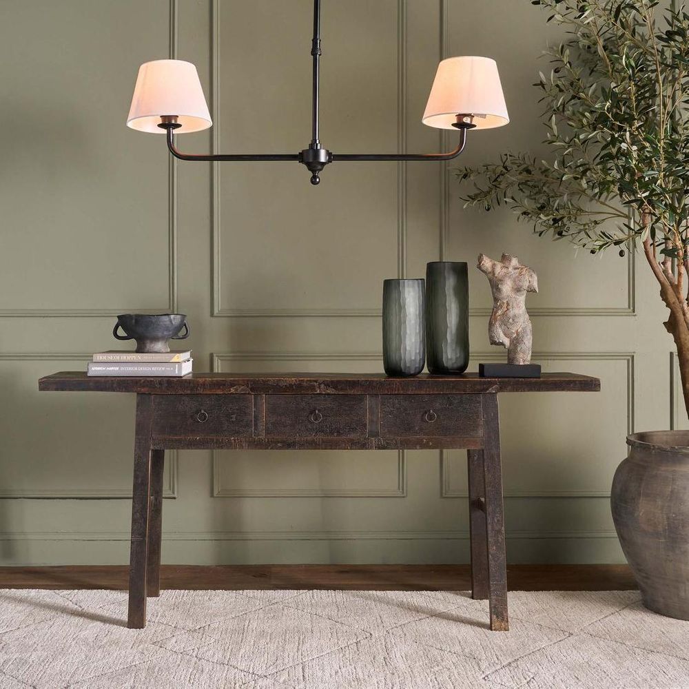 Sheridan Two Arm Pendant Light Black