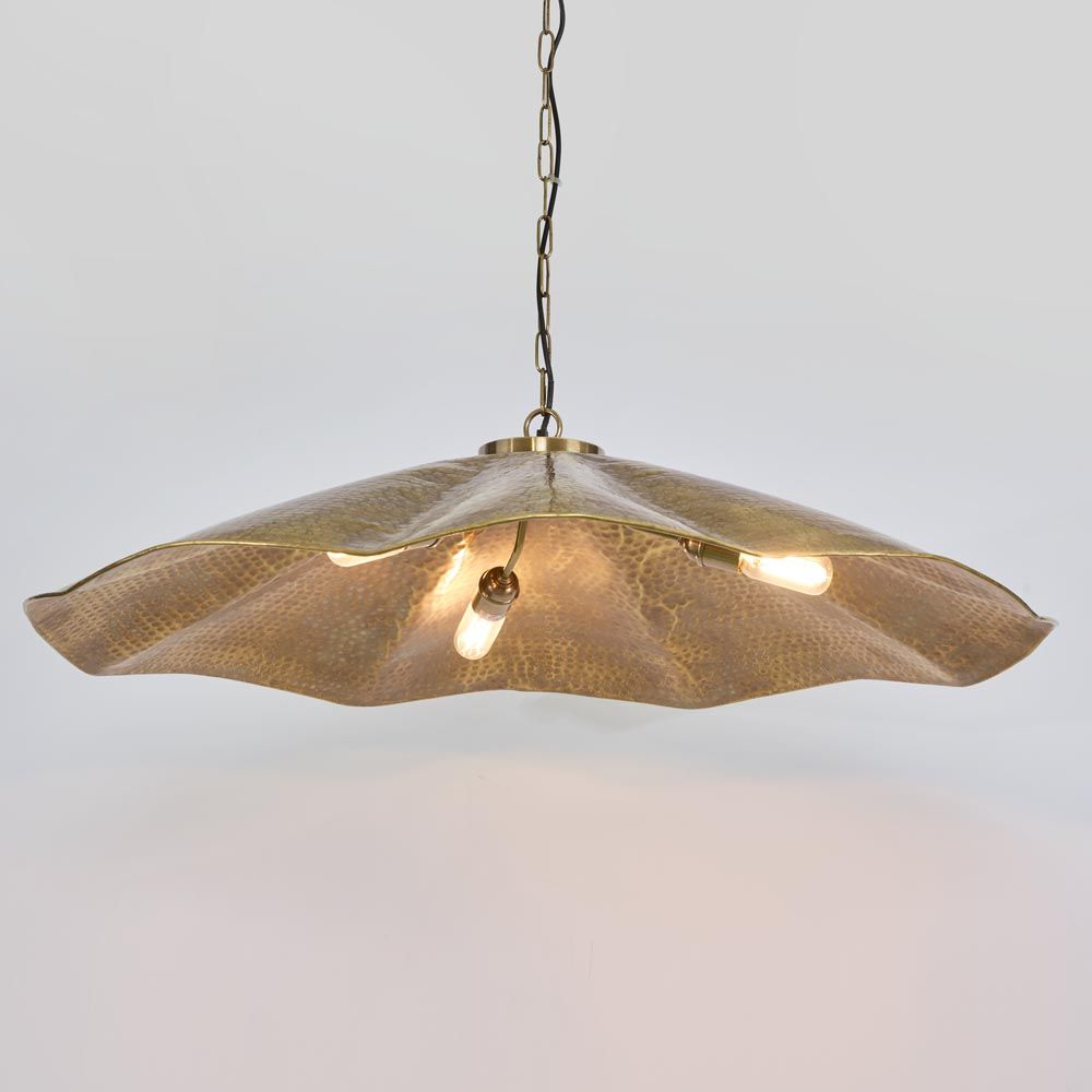 Melville Large Pendant Light Antique Brass