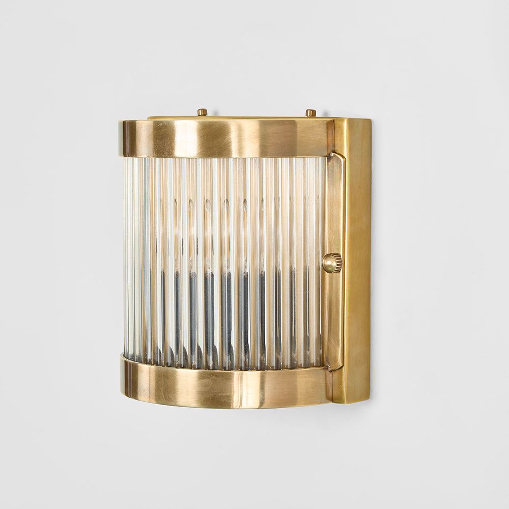 Pretoria Outdoor Wall Light Antique Brass
