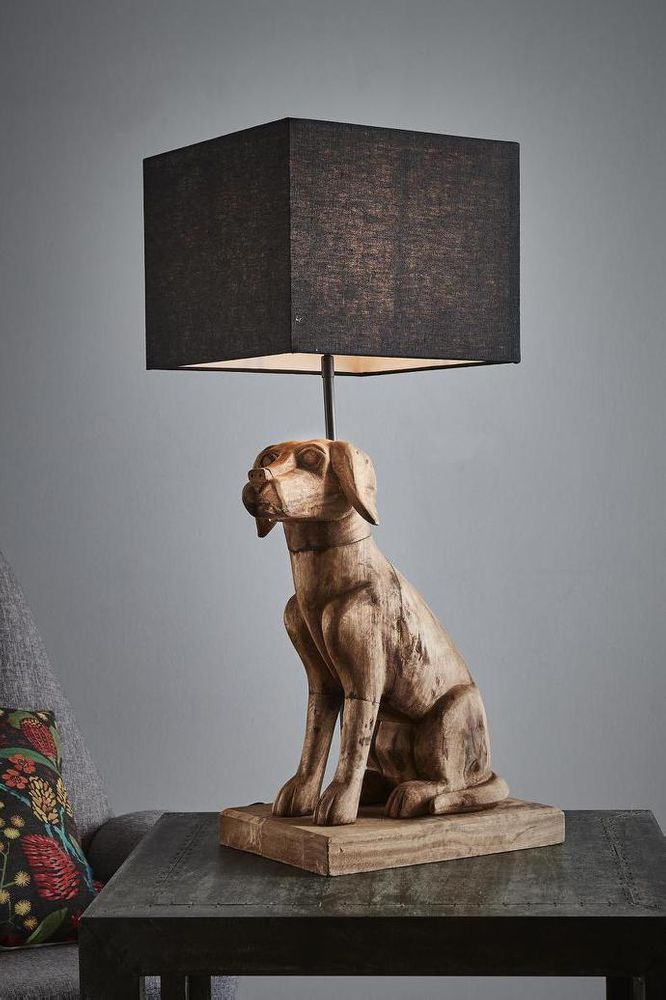 Thelma Table Lamp Dark Natural Base Only