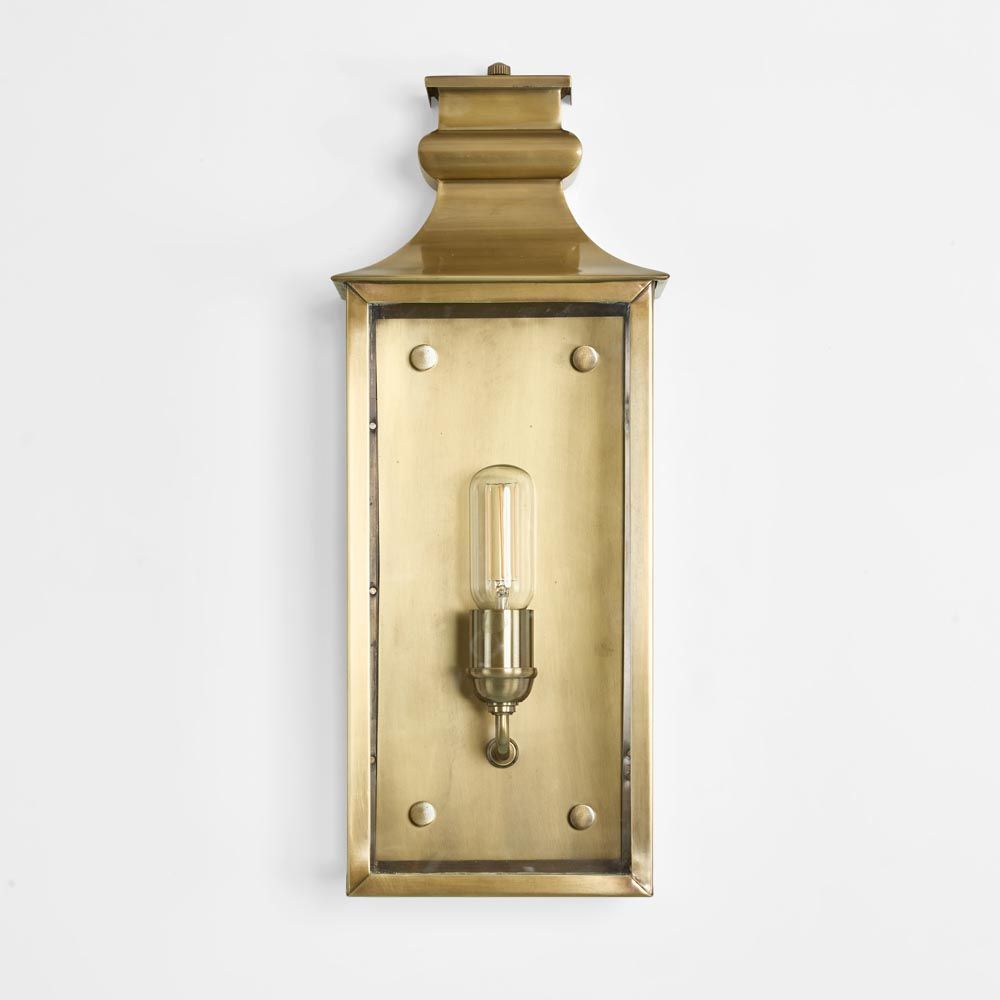 Westpoint Medium Outdoor Wall Light Antique Brass