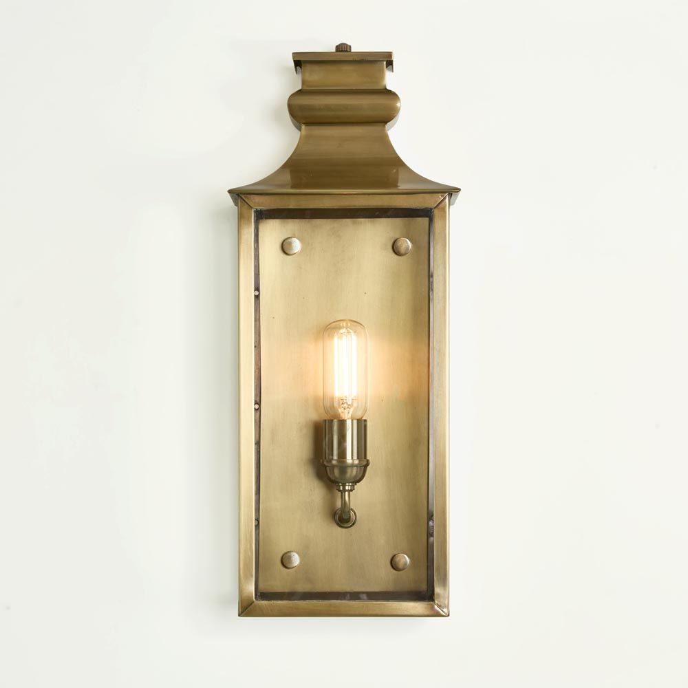 Westpoint Medium Outdoor Wall Light Antique Brass