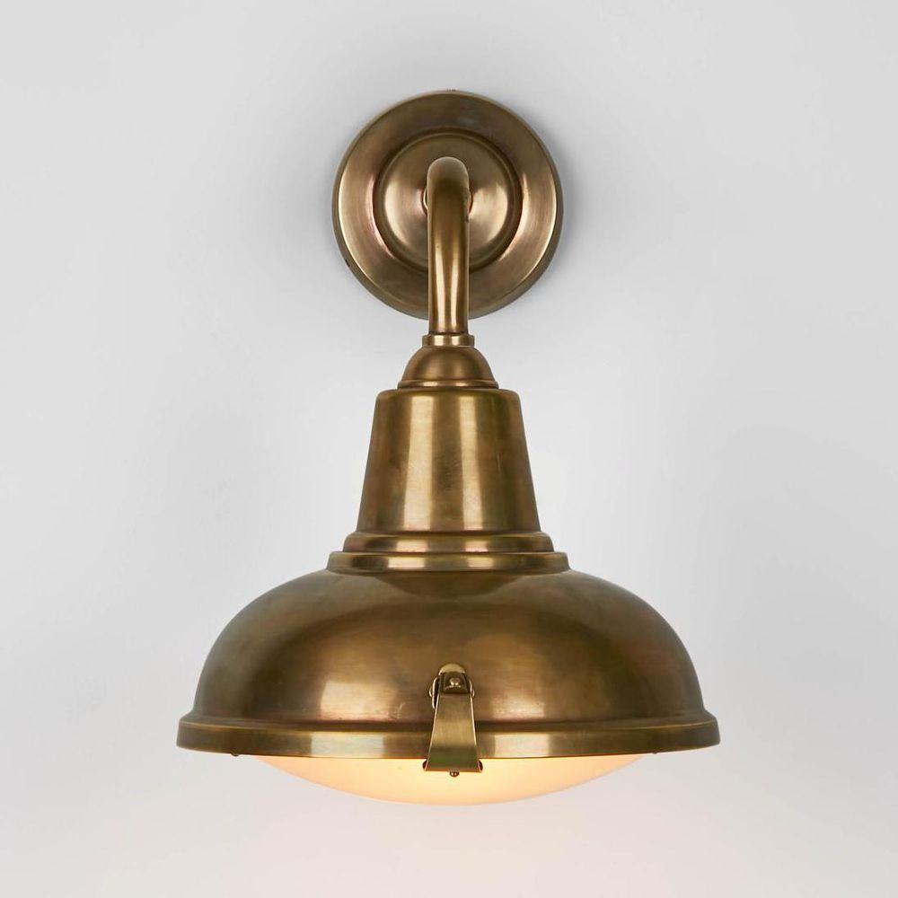 Catalina Exterior Wall Light Antique Brass