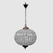 Palermo Pendant Light Antique Brass Glass