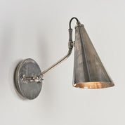 Cloudy Wall Sconce Antique Silver Brass