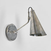 Cloudy Wall Sconce Antique Silver Brass