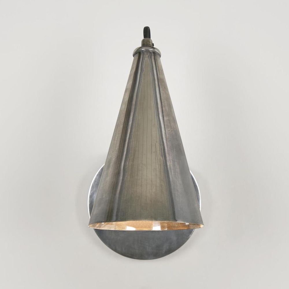 Cloudy Wall Sconce Antique Silver Brass